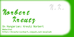 norbert kreutz business card